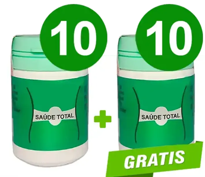 Kit Saúde Total para revenda: pague 10 frascos e leve 20