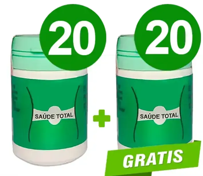 Kit Saúde Total para revenda: pague 20 frascos e leve 40